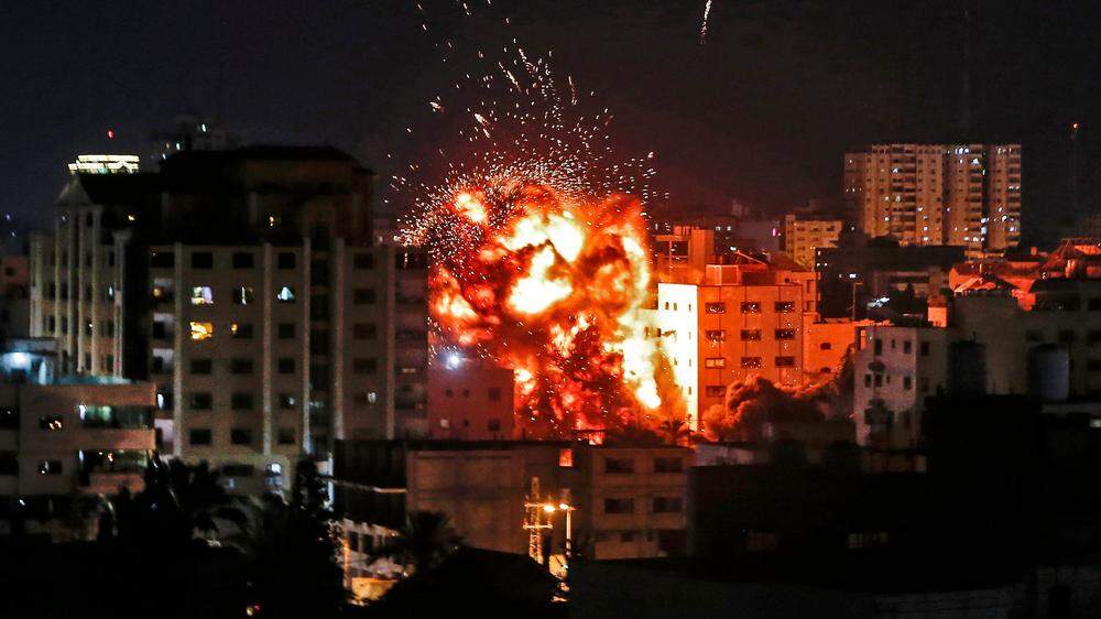 Israel reagierte mit mehreren Luftangriffen auf den Gazastreifen