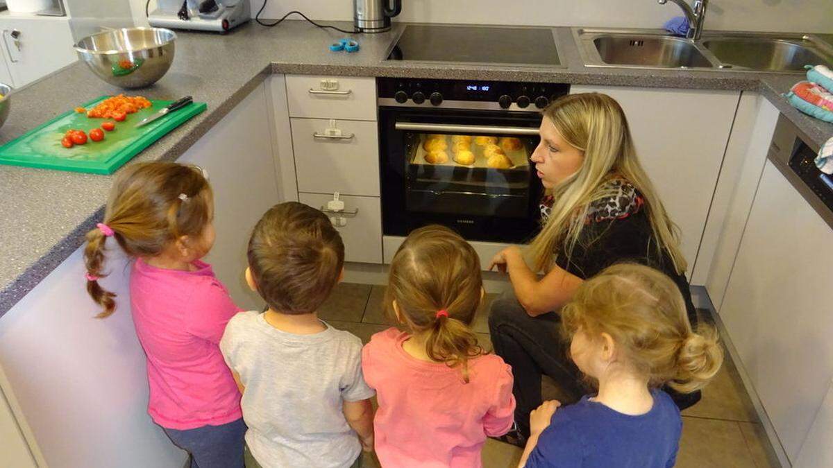 Gekocht wird in der Kinderkrippe Pusteblume in Köflach gerne gemeinsam mit den Kindern