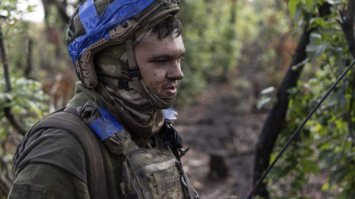 Ein ukrainischer Soldat der dritten Brigade