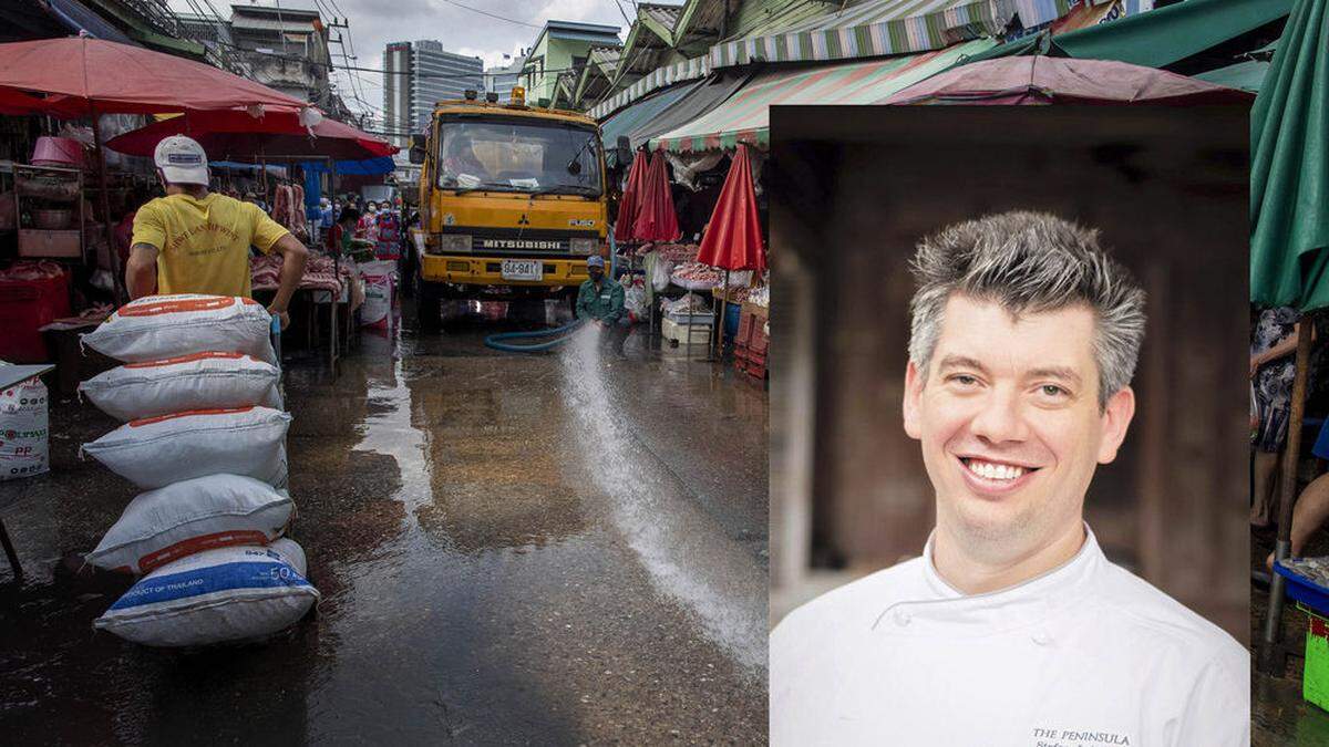 Stefan Leitner lebt und arbeitet in Bangkok. Das öffentliche Leben steht derzeit still