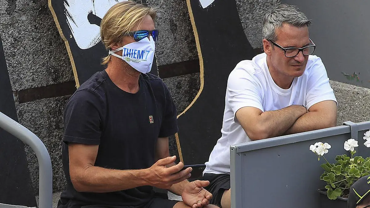 Galo Blanco (re., hier in Kitzbühel) wird Manager von Dominic Thiem.