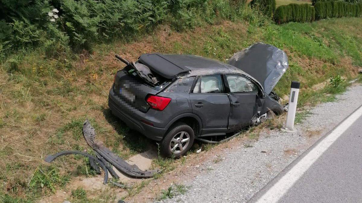 Eine Frau kam von der Straße ab