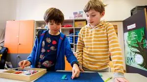 Helle Köpfe, Pädagogische Hochschule Steiermark, Schule, Kinder, Klasse, Sujet, Graz am 05.03.2024, Fotograf Stefan Pajman