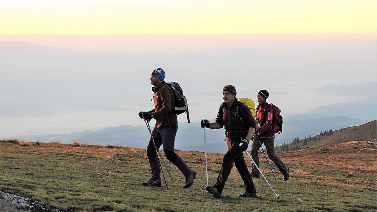 Die Highwalker unterwegs hoch über dem Lavanttal