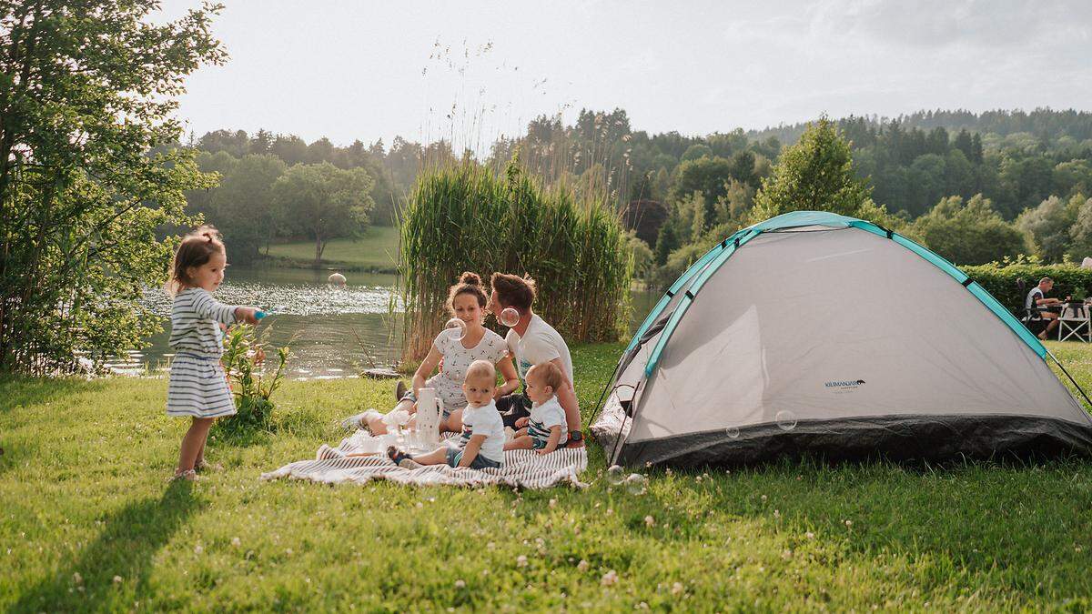 Camping am Maltschacher See ist sehr beliebt