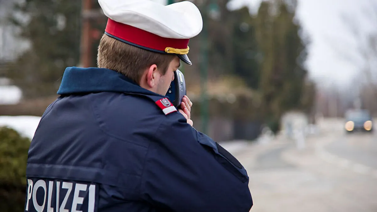 Die Polizei blitzte den Raser