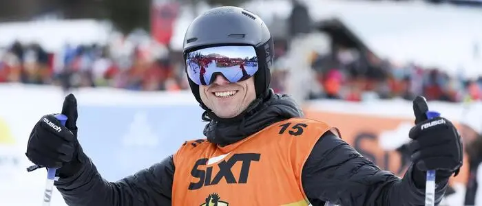 Hannes Reichelt vergangenen Winter bei der Kitz Race Charity
