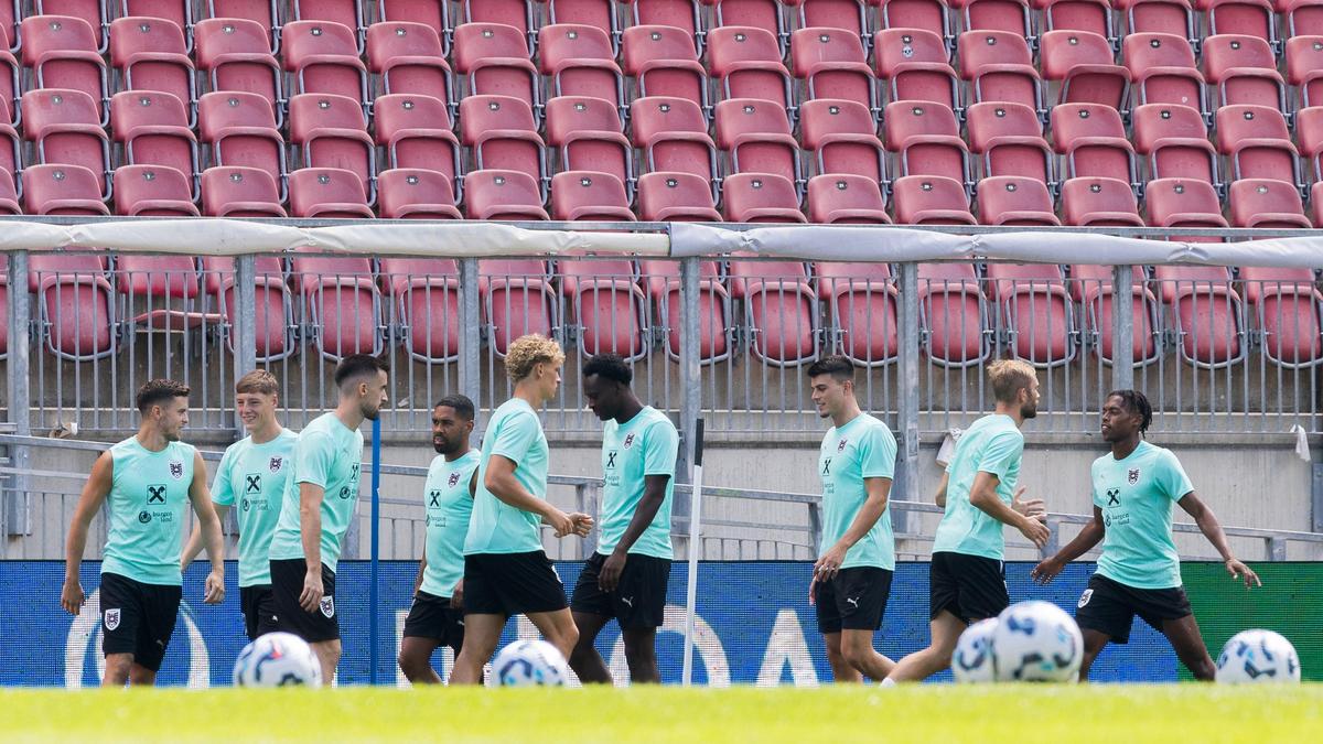 Das erste Training nach der Euro im Klagenfurter Wörthersee-Stadion