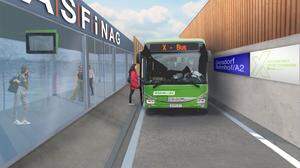 Auf der A 2 soll die erste Autobahn-Bushaltestelle Österreichs entstehen