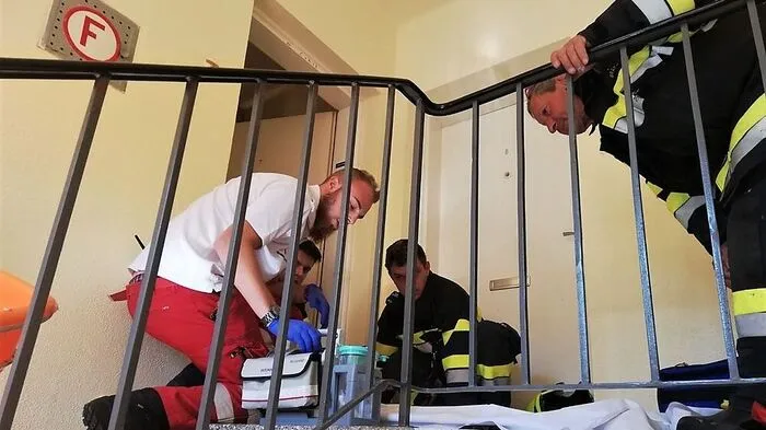Die Tür musste von der Feuerwehr geöffnet werden