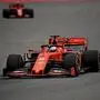 Ferrari's German driver Sebastian Vettel (R) and Ferrari's Monegasque driver Charles Leclerc (REAR) compete during the second practice session for the Formula One Russian Grand Prix at The Sochi Autodrom Circuit in Sochi on September 27, 2019. (Photo by Dimitar DILKOFF / AFP)