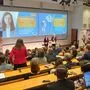 Die Studenten diskutierten vor allem über die Digitalisierung