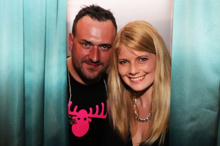 Elchos-Bandleader Christian "Chris" Stampfer und Schlagersängerin Melanie Payer freuten sich schon auf den Auftritt!