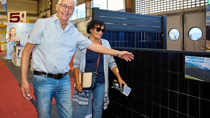 Leo Stratznig aus Oberdrauburg ist fasziniert vom PV-Zaun