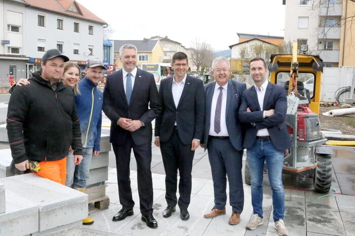 Auch die Großbaustelle in der Innenstadt wurde besichtigt.