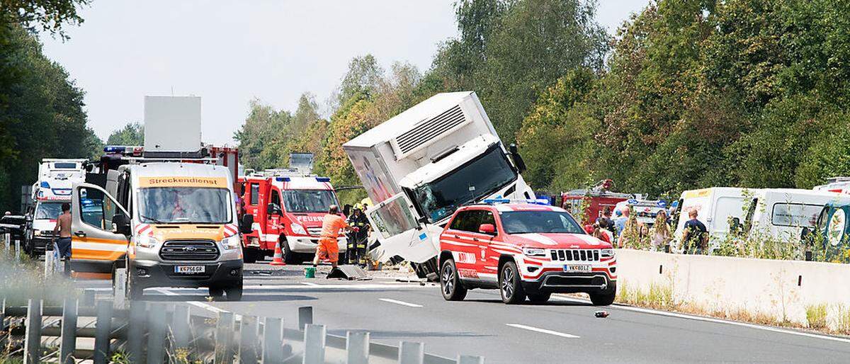 Schwerer Unfall auf der Südautobahn (A2)