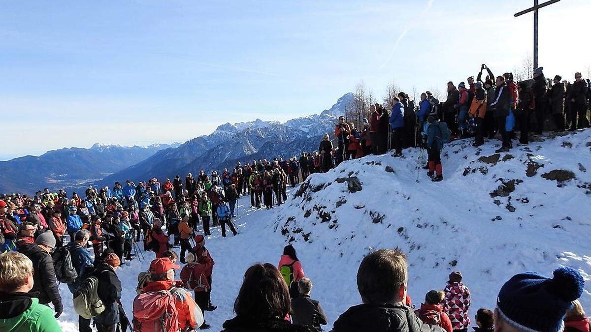 Adventandacht auf dem Monte Lussari 