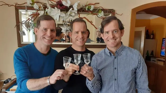 Josef, Georg und Walter Pagitz (von links) feierten ihren 50er mit 120 Gästen