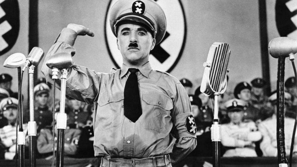 Charly Chaplin als der &quot;große Diktator&quot;