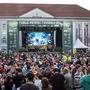 WM-2014, Public Viewing in Klagenfurt: Ein Bild aus besseren Tagen für Veranstalter