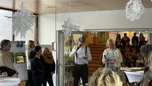 Die Direktoren Stefan Schrott und Carolin Steiner führten durch die Ausstellung | Die Direktoren Stefan Schrott und Carolin Steiner führten mit Humor und vielen Anekdoten durch die Ausstellung