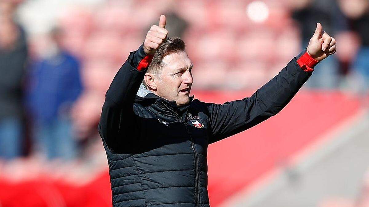 Ralph Hasenhüttl darf jubeln