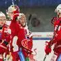 SALZBURG,AUSTRIA,20.OCT.24 - ICE HOCKEY - ICE Hockey League, EC Red Bull Salzburg vs Klagenfurter AC. Image shows the rejoicing of Johannes Bischofberger (KAC).
Photo: GEPA pictures/ Mathias Mandl