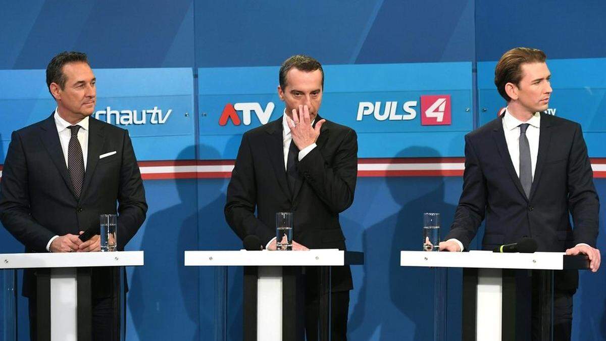 Strache, Kern und Kurz stehen harte Verhandlungen bevor