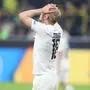 DORTMUND,GERMANY,05.NOV.24 - SOCCER - UEFA Champions League, Borussia Dortmund vs SK Sturm Graz. Image shows the disappointment of Mika Biereth (Sturm).
Photo: GEPA pictures/ Chris Bauer