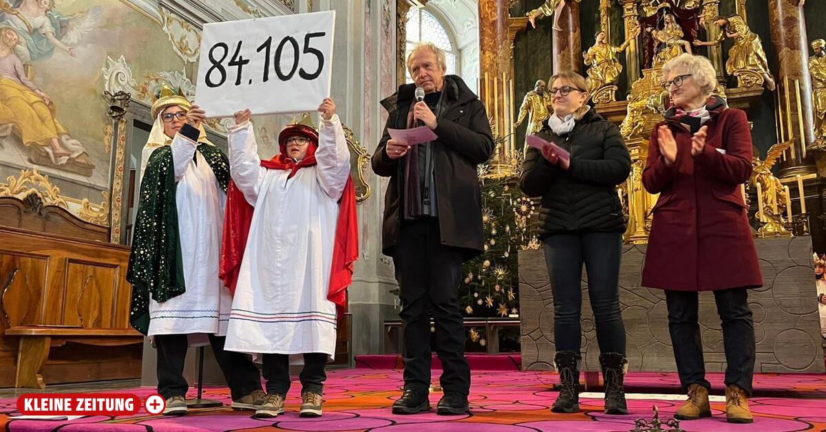Weiz's kings, star bearers, and attendants collected more than €84,000