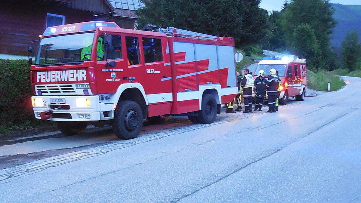 13 Mann waren insgesamt im Einsatz