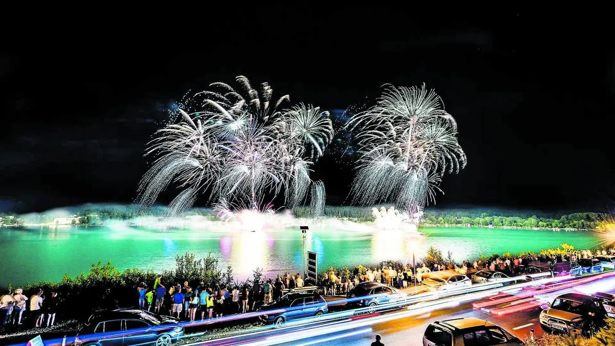 Anfang Juli lockte „See in Flammen“ wieder Zehntausende Besucher an den Klopeiner See