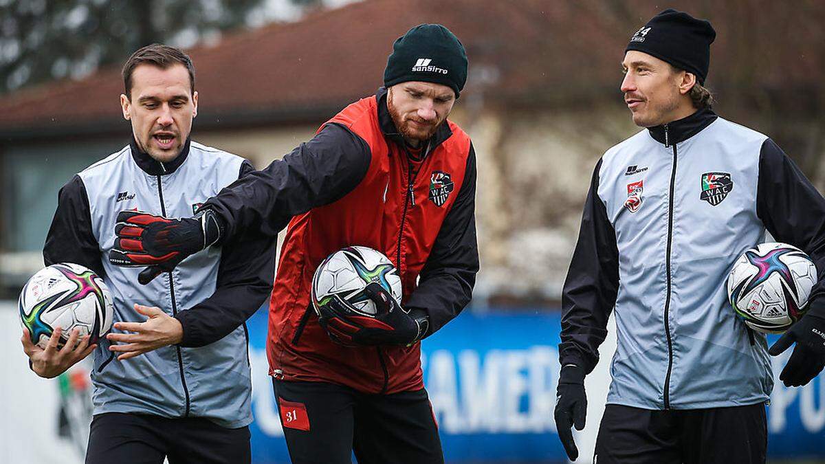 Michael Liendl, Alexander Kolfer und Christopher Wernitznig sind bereit für die Rückrunde