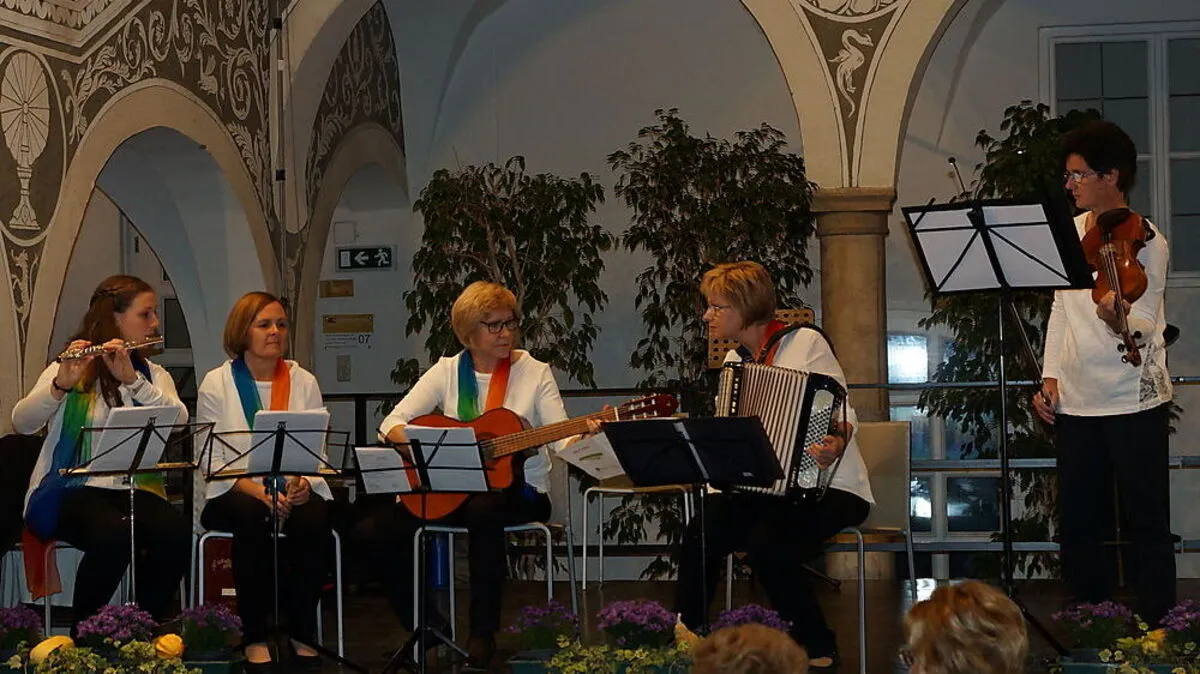 Die Instrumentalgruppe der Chorgemeinschaft Wimpassing 