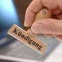 Ein Stempel mit dem Wort „Kündigung“