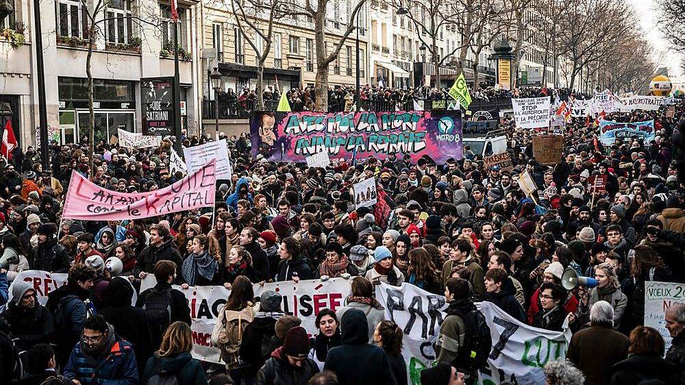 Die Proteste in Frankreich halten an