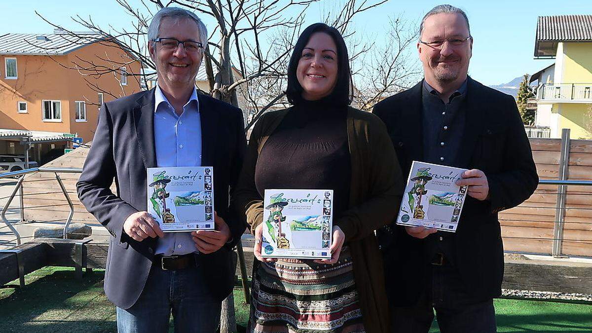 Erich Leitenbauer, Maria Hell und Martin Cremsner (von links)