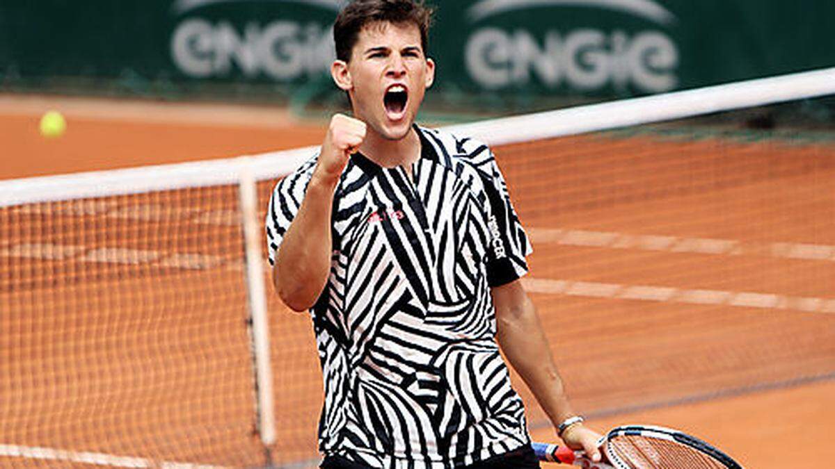 Dominic Thiem steht in der dritten Runde der French Open