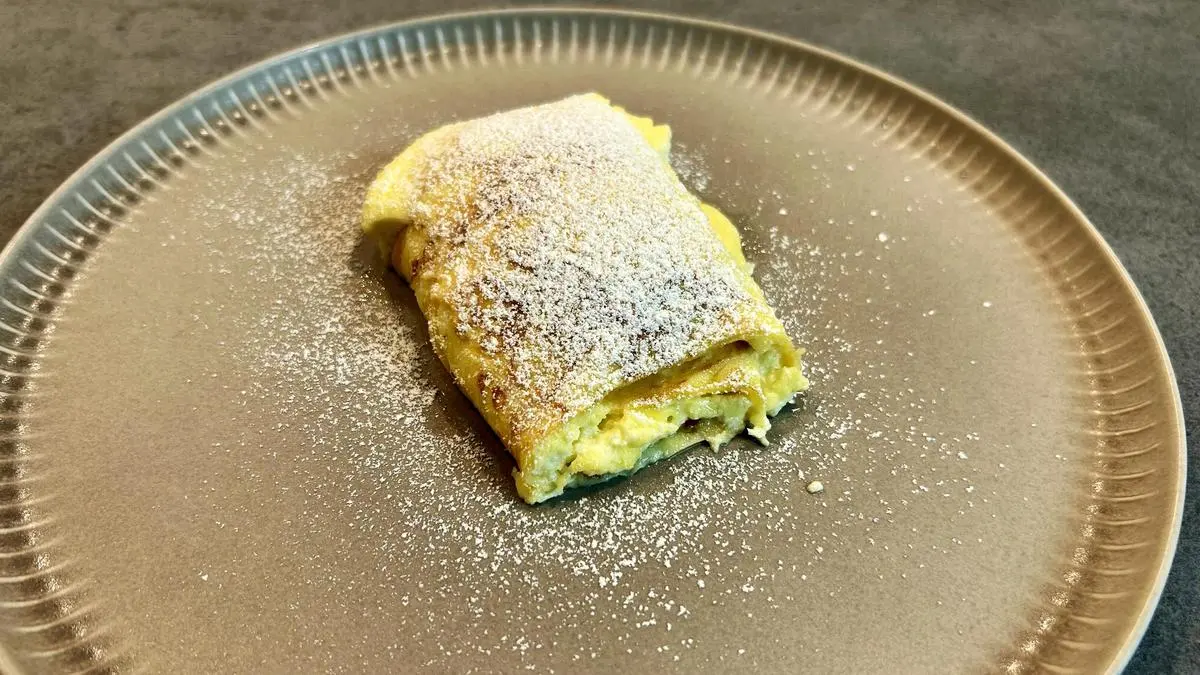 Rezept mit Video: Überbackene Topfenpalatschinken