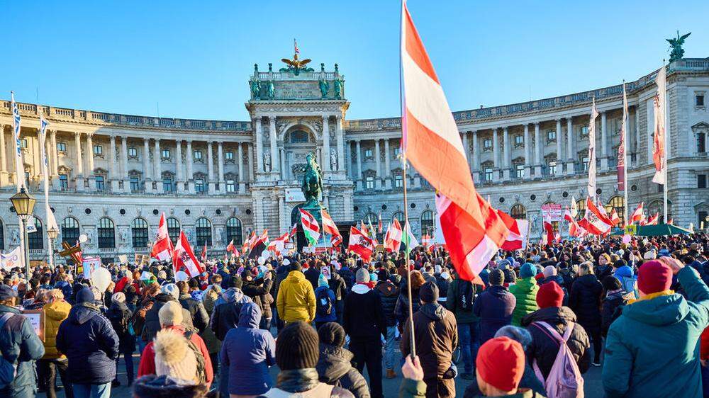 27.000 Corona-Demonstranten fanden am Samstag in Wien ein