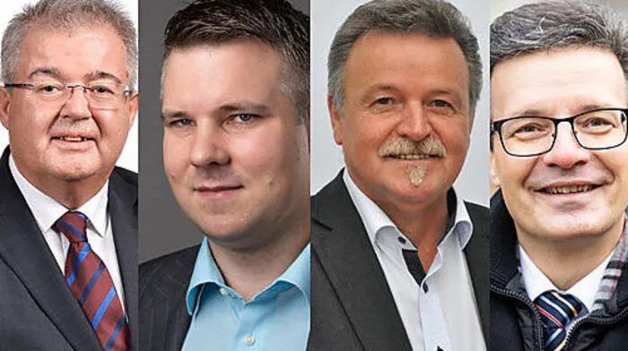 Die Spitzenkandidaten von links: Walter Zemrosser, Christoph Roth-Unegg, Klaus Trampitsch und Wolfgang Leitner