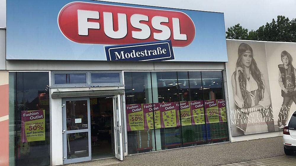 2009 wurde die Filiale der „Fussl Modestraße“ in Burgstall bei St. Andrä eröffnet. Ende Juni wird sie geschlossen