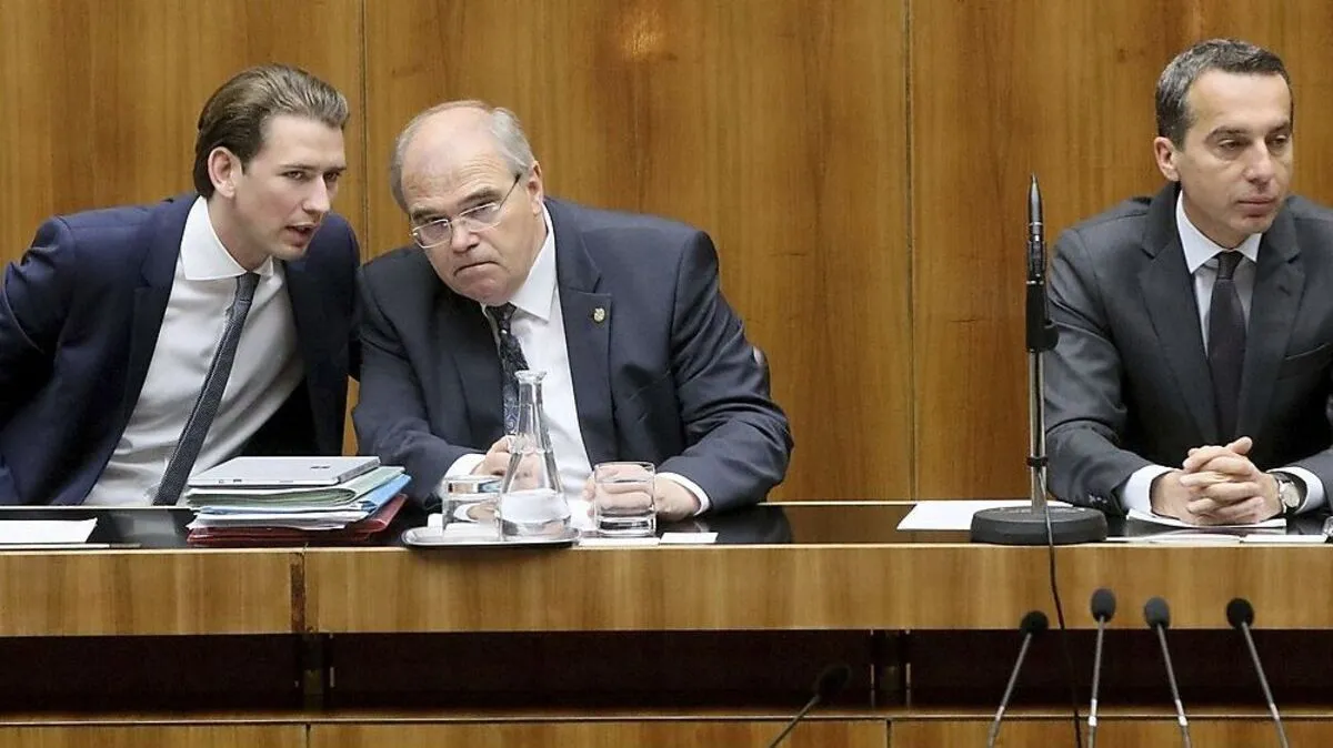 Christian Kern, Sebastian Kurz, Wolfgang Brandstetter