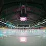 KLAGENFURT,AUSTRIA,30.AUG.25 - ICE HOCKEY - CHL, Champions Hockey League, group stage, Klagenfurter AC vs Eisbaeren Berlin. Image shows an overview of the Heidi Horten Arena during the national anthem.
Photo: GEPA pictures/ Matthias Trinkl