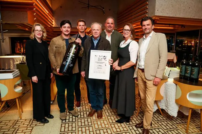 Sieger der Kategorie „Sauvignon Blanc 2023 Ortswein“: das Familienweingut Tement