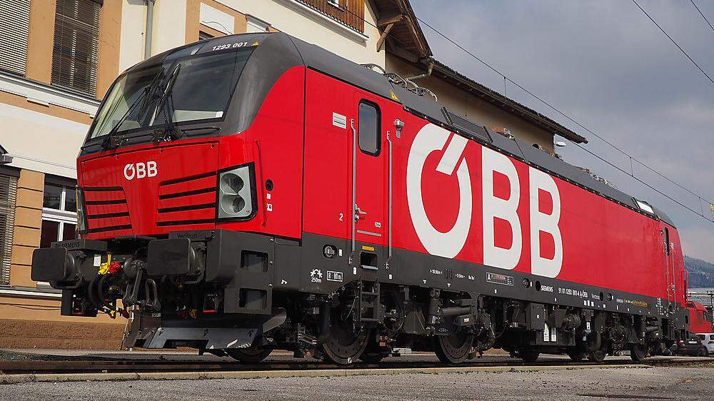 Die ÖBB - hier die neue Lokomotive Vectron - auf der Überholspur