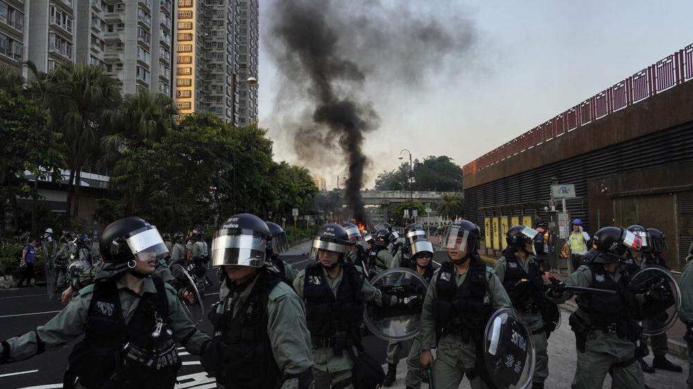 Archivbild: Bei den Protesten in Hongkong war Roy Kwong als lautstarke Stimme aufgetreten