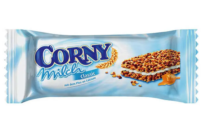 Corny Milch von Schwartau. (15,6 Prozent)Gesunde Zwischenmahlzeit? Von wegen! Das Werbeversprechen hält nicht, was es verspricht. "Das Produkt besteht eigentlich zur Hälfte aus Zucker und Fett", so Foodwatch. 