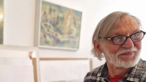 Franz Dampfhofer lüftet am Samstag, 22. Februar, um Punkt 10:15 Uhr das Geheimnis um sein Fastentuch in der Köflacher Pfarrkirche. 