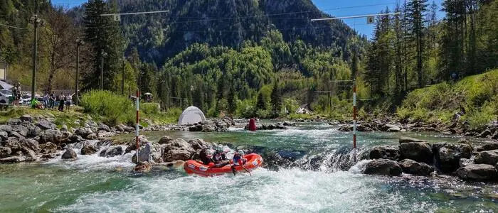 Die Salza war vergangenes Wochenende Schauplatz spannender Rafting-Wettkämpfe